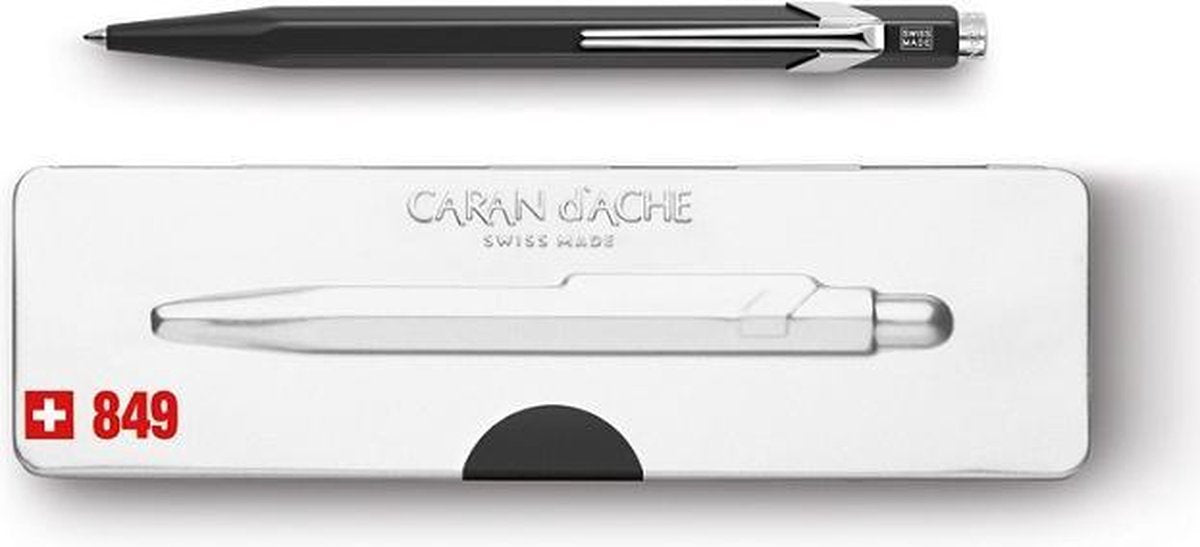 Caran d'ache 849 popline kuglepen sort
