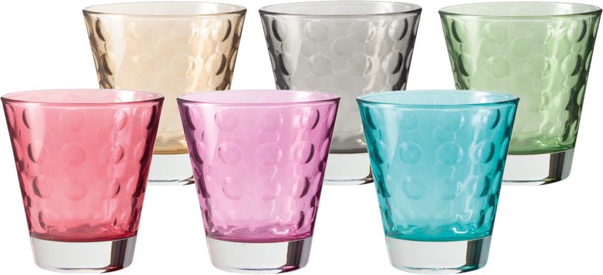 Leonardo optiske briller assorteret 220ml - sæt 6