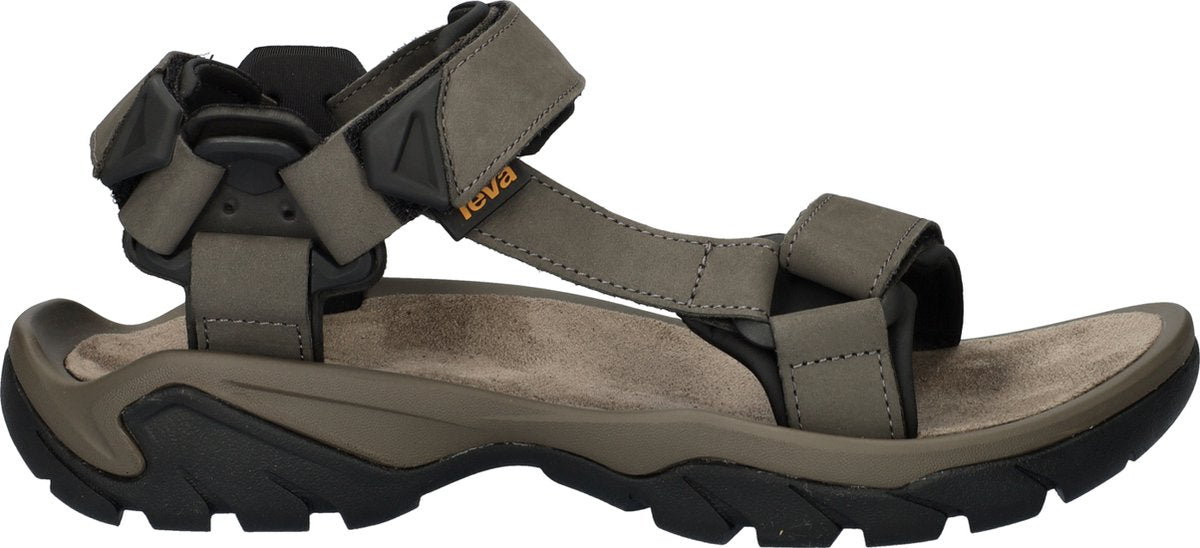 Teva m terra fi 5 universal herresandaler i læder - mørkegrå