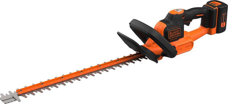 Black+decker 36v hækkeklipper 55cm 2,5ah inklusive batteri og oplader - bchts3625l1-qw