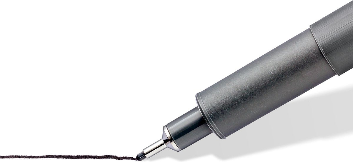 Staedtler - kunstnerserie - pigment liner - fineliner - sort - 1,0 mm - 10 stk.