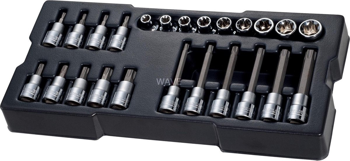 Stanley transmodule torx bit sæt 1 2 sekskant 24 dele