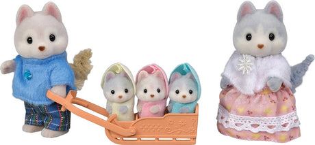 Sylvanian families 5636 husky familie fløjlsbløde legefigurer
