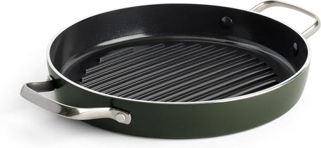 Dagligt måltid keramisk grillpande - ø28cm - pfas-fri - 2 greb