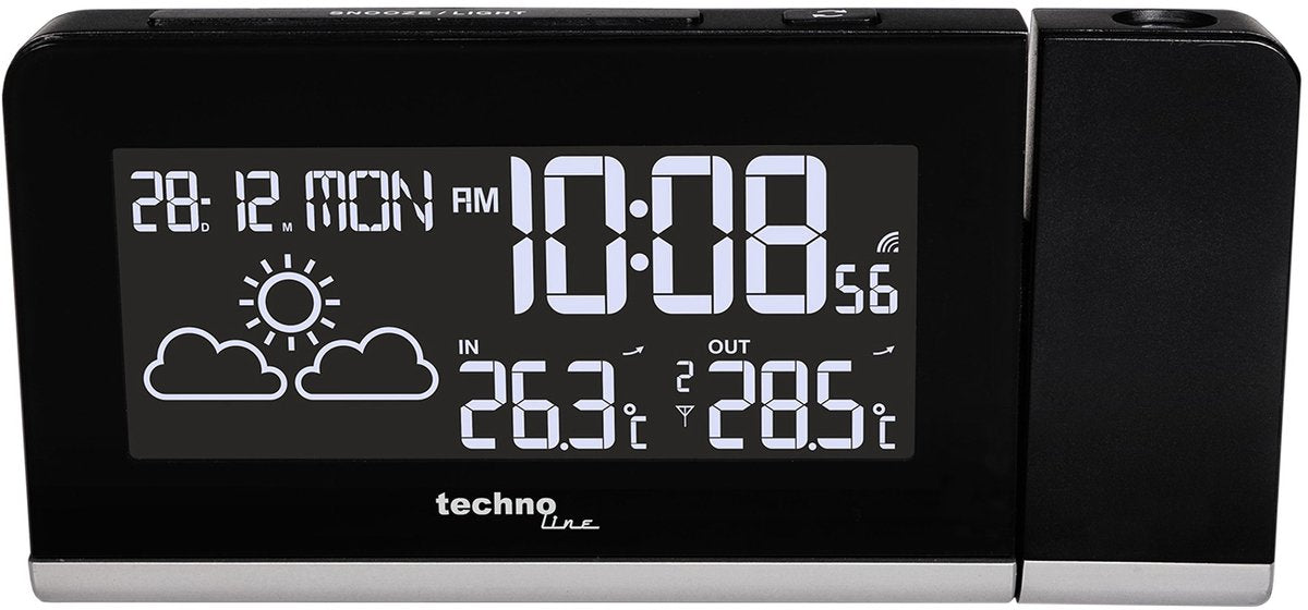Technoline radiostyret vækkeur - WT 539