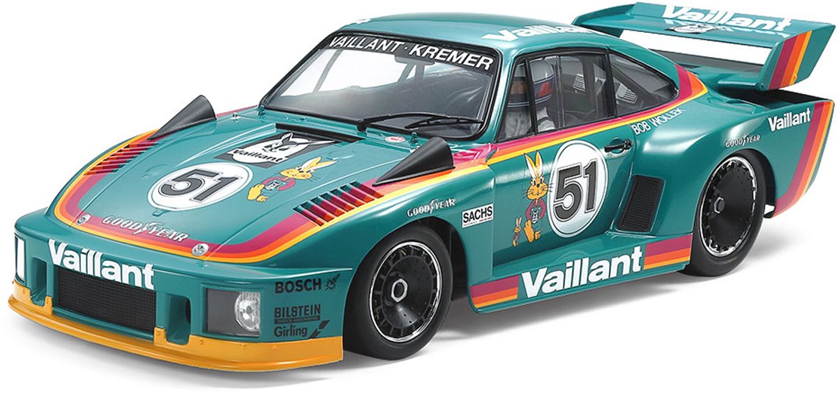 Tamiya modelsæt bil - 20071 porsche 935 vaillant racerbil plastik - 1:20 - modelsæt