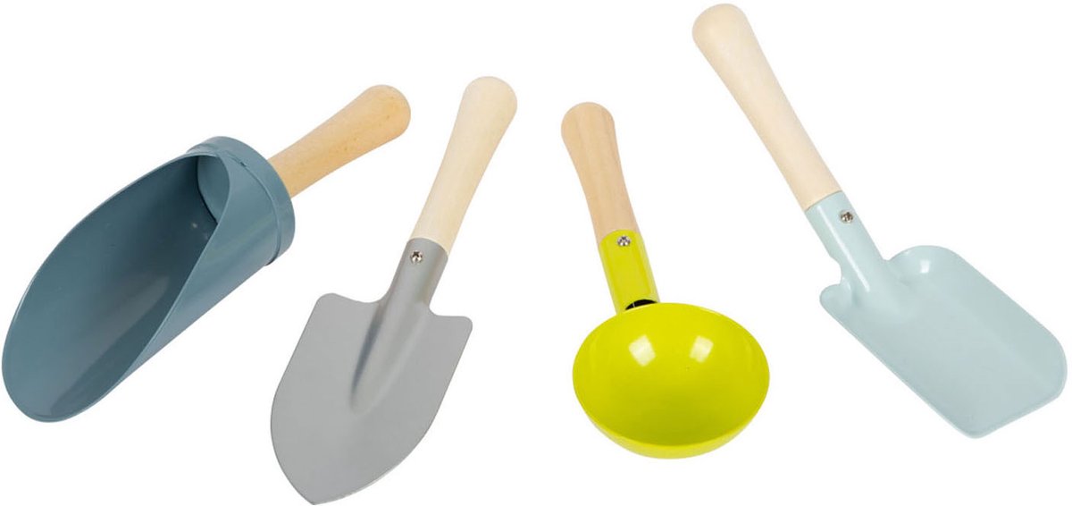 Lille fod - metal scoops, 4dlg.