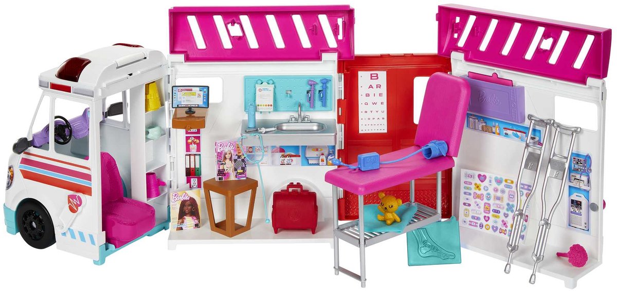 Barbie du kan være hvad som helst - ambulance - med lys og lyd