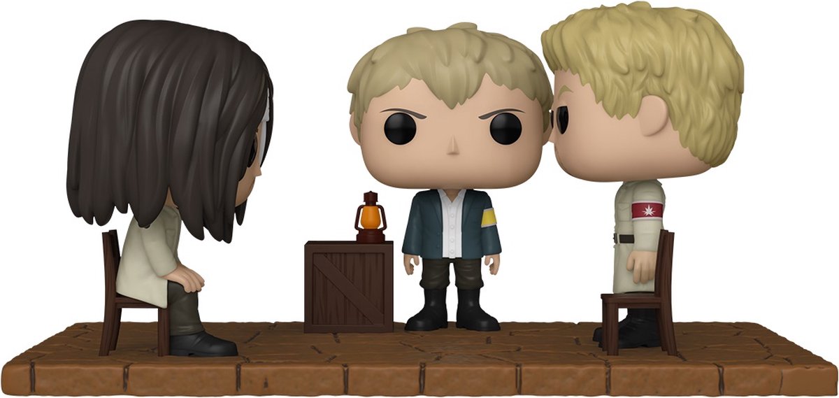 Funko angreb på titan - pop! moment eren møder reiner 9 cm samlerfigur - flerfarvet