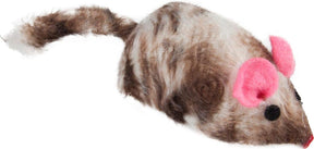 Flamingo - kattenspeelgoed speedy muis - bruin - 7 x 3.5 x 3 cm