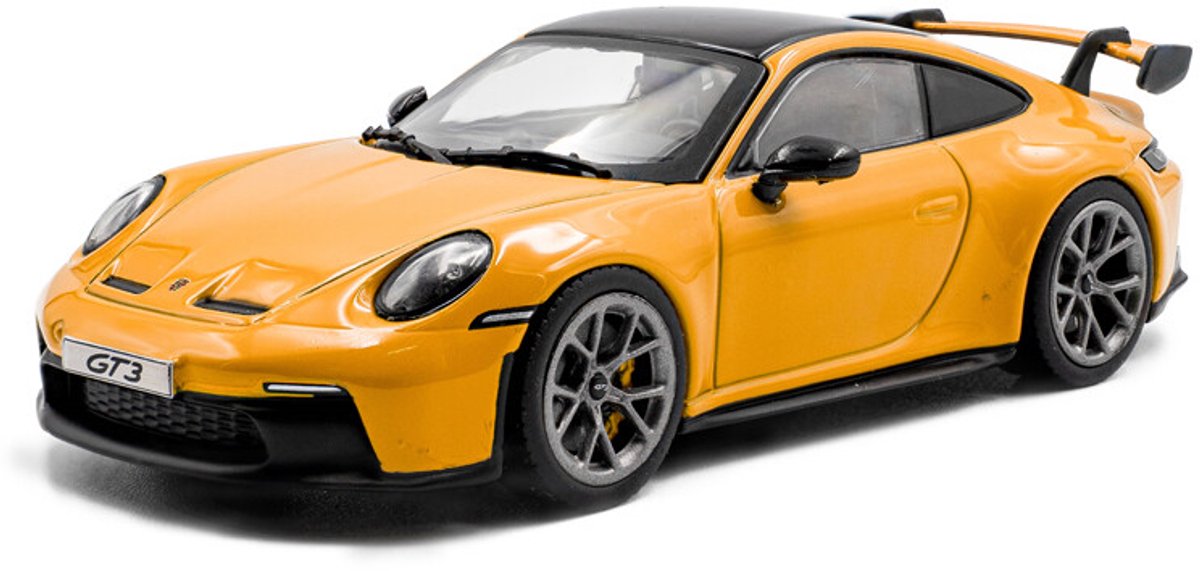 Solido porsche 911 (992) gt3 '23, gul skala 1:43