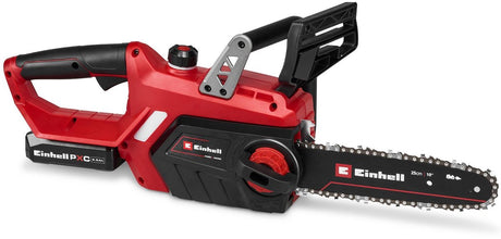 Einhell batteri motorsav ge-lc 18 25-1 li kit - power x-change - 18 v li-ion - klingelængde: 25 cm - max. skærelængde: 23 cm - kædehastighed: 4,5 m s - inkl. 1x 2,5 ah batteri og oplader