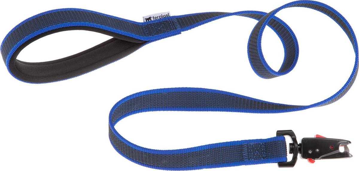 Ferplast hondentrainingslijn daytona 2 x 120 cm nylon blauw