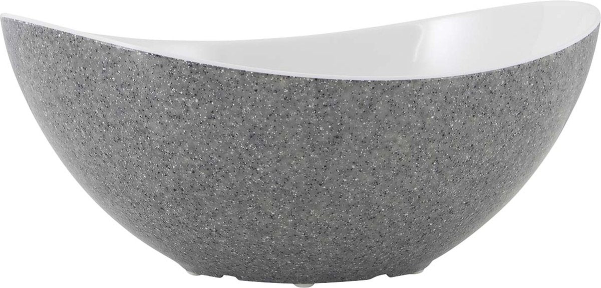 Gimex - solid line - saladeschaal - granite - grijs - 1 stuk
