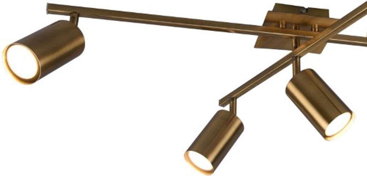 Trio marley - loftslampe - gammel messing - ekskl. 5x gu10 4,9 w - drejelig