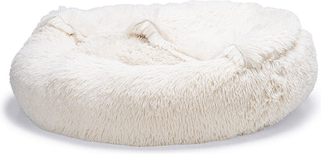 Beeztees yala - hondenmand - pluche - beige - dia. 60 cm