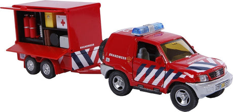 Kids globus brandbil + trailer