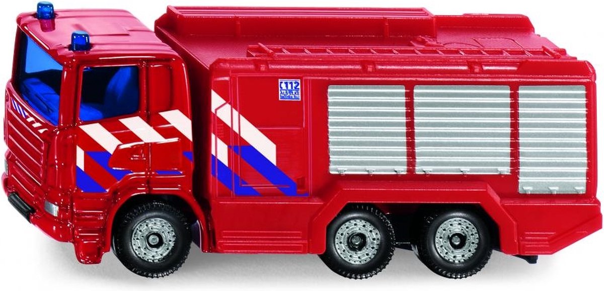 Siku brandbil scania junior 7 cm stålrød (1036)