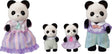 Sylvanian families panda familie 5529 - fløjlsbløde legetøjsfigurer