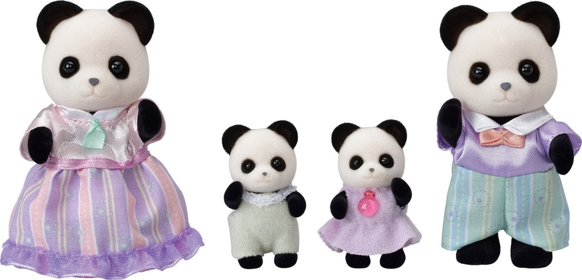 Sylvanian families panda familie 5529 - fløjlsbløde legetøjsfigurer