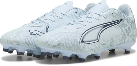 Puma ultra 6 play fg ag unisex sportssko - isnende blå- hvid-blå juvel