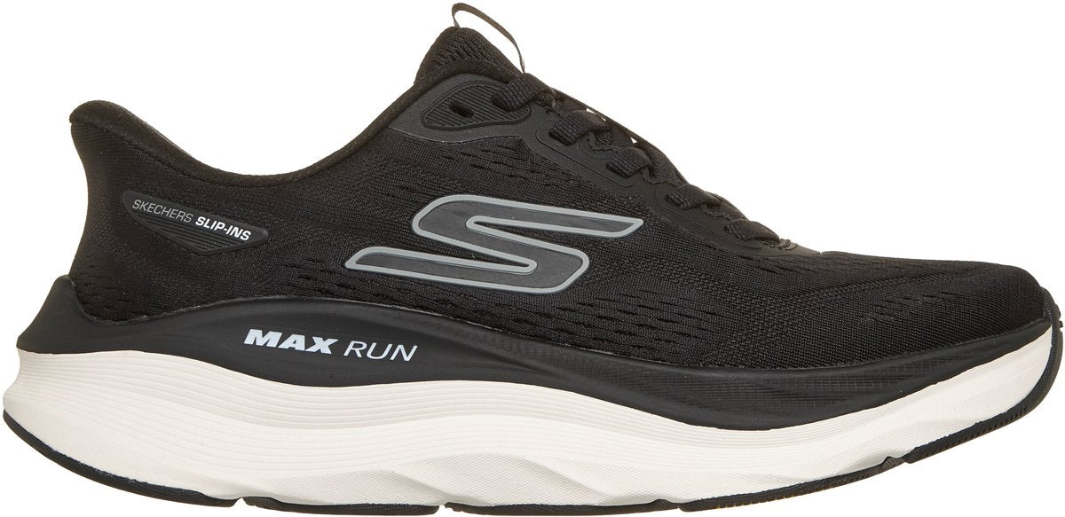 Skechers max run dames sportschoenen - zwart wit 39