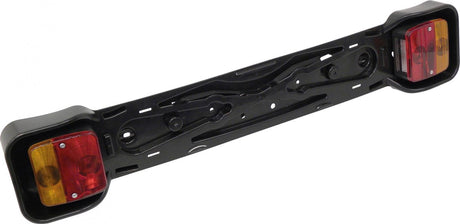 Lysbjælke til cykelbærer 85 x 15 cm sort