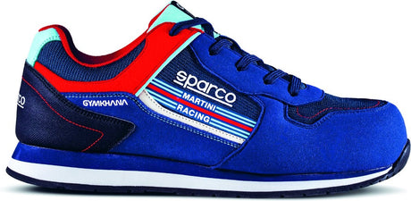 Sparco gymkhana martini - sikkerhedssko s1ps i martini racerstil - blå - størrelse - 42