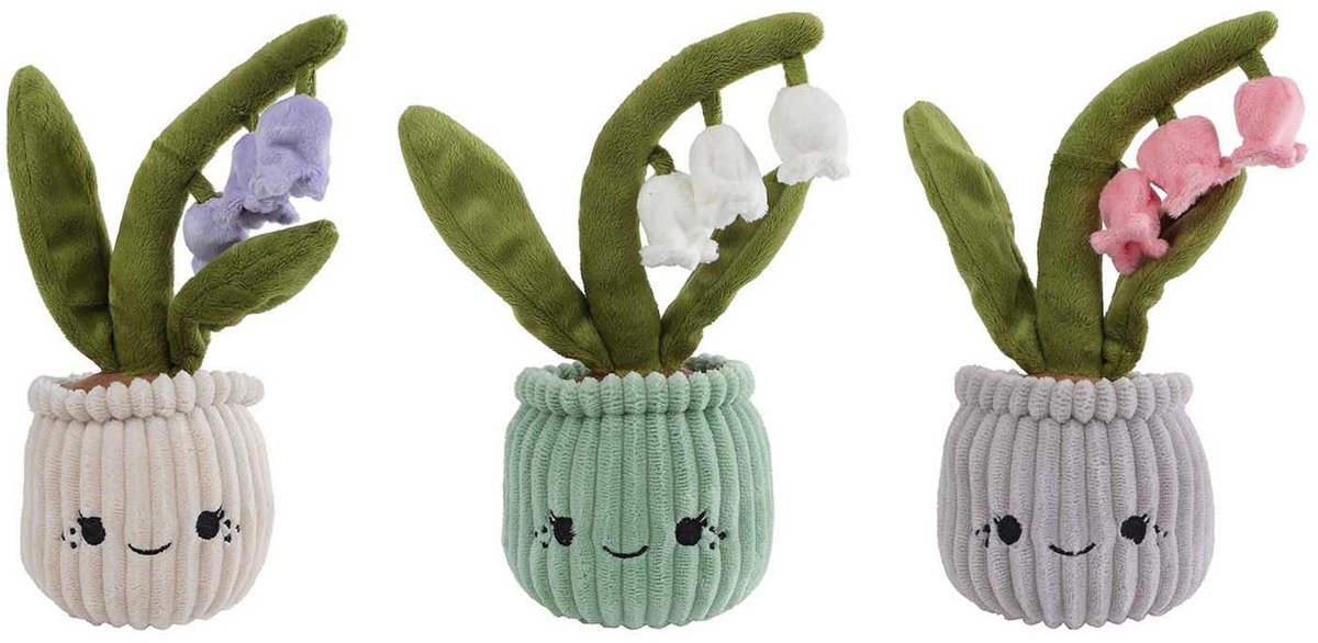 Tag mig hjem plys vintergæk krammetøj - plantelegetøj 24cm.