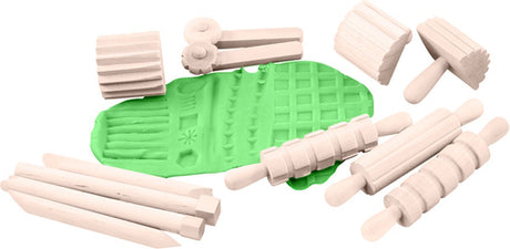 Weplay eduplay houten kleigereedschap set - creatief speelgoed voor kinderen.