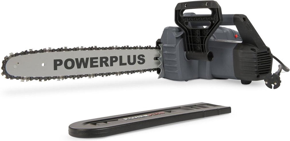 Powerplus elektrisk kædesav poweg10110 - 2200 w elektrisk beskæringssav, 40 cm savklinge, automatisk kædesmøring, haveværktøj