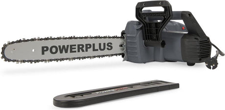 Powerplus elektrisk kædesav poweg10110 - 2200 w elektrisk beskæringssav, 40 cm savklinge, automatisk kædesmøring, haveværktøj