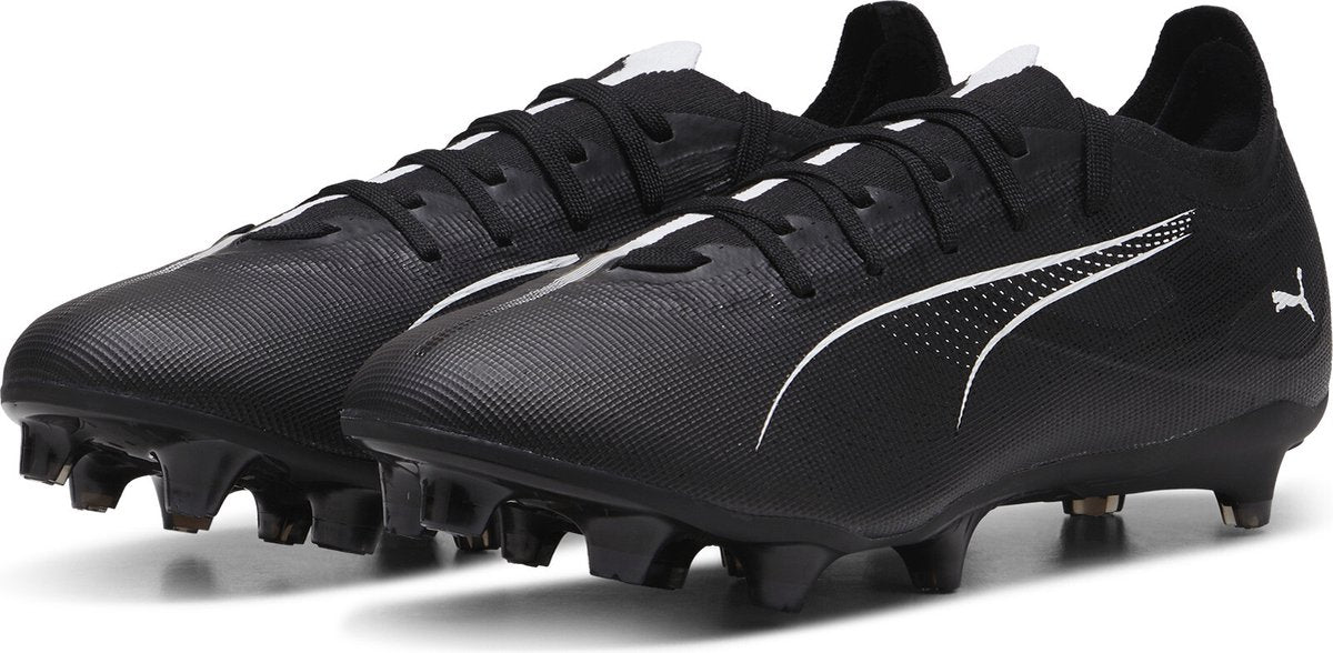 Puma ultra 5 match fg ag unisex sportssko - sort-hvid