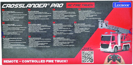 Lexibook crosslander pro ® radiostyret brandbil med lys og lydeffekter.