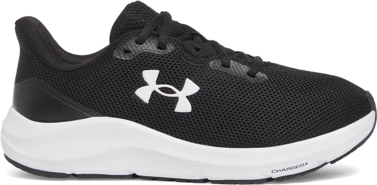 Under armour ua w charged pursuit 4 dame sportssko - sort - hvid