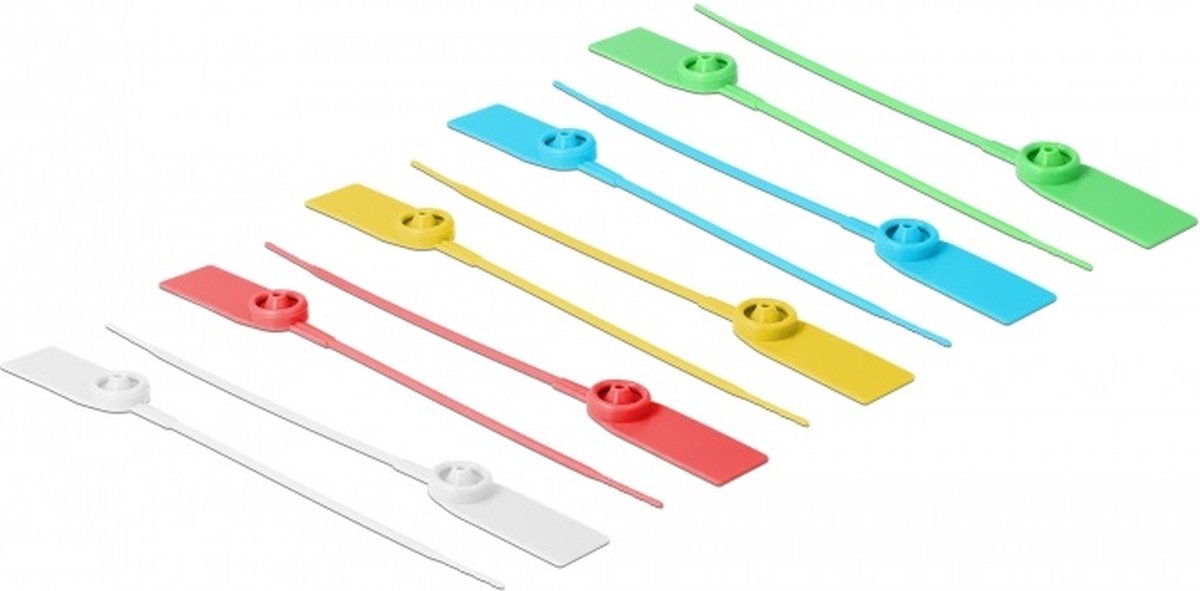 Delock 18825 kabelbinder aftagelig kabelbinder plastik forskellige farver 10 stk.
