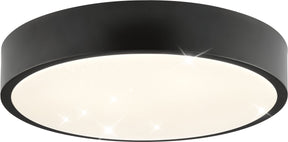 Brilliant slimline starry - ø 29,3 cm - led 6w - 4000k - sort og hvid