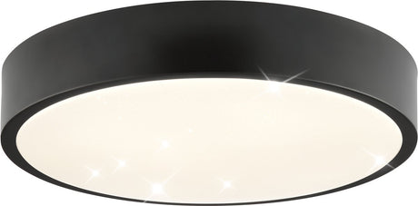 Brilliant slimline starry - ø 29,3 cm - led 6w - 4000k - sort og hvid