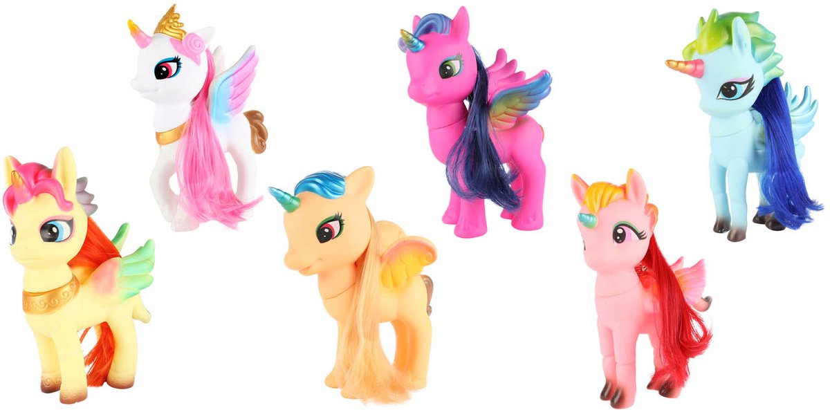 Toi-legetøj unicorn junior 13 cm hvid