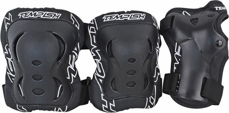 Tempish - fid - skøjtebeskyttelse - 3-pak - voksne - sort - xl