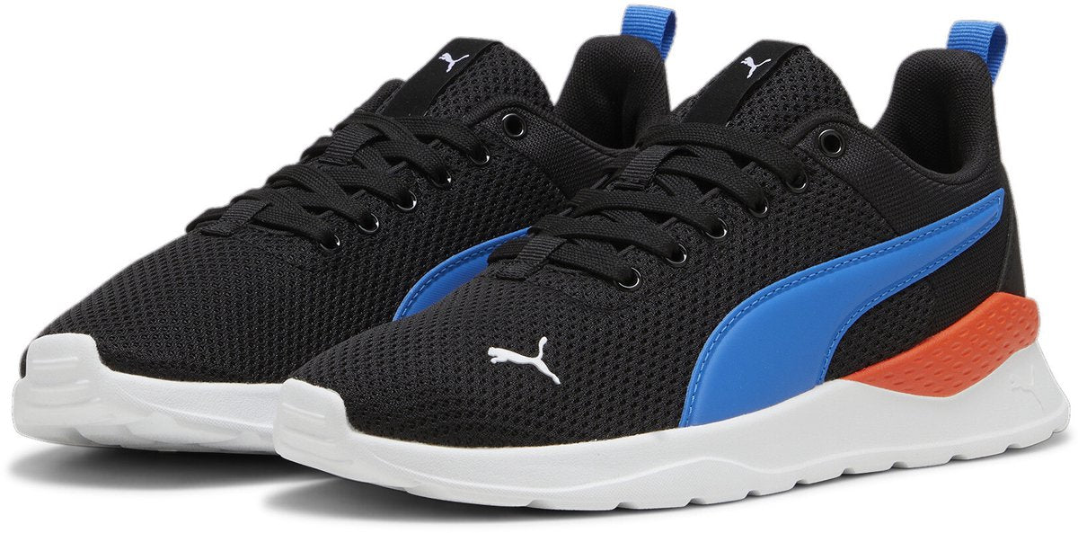 Puma anzarun lite jr unisex sneakers - sort-hyperlink blå-hvid-rødmazing