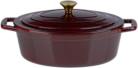 Alpina stegepande 33cm støbejern bordeaux