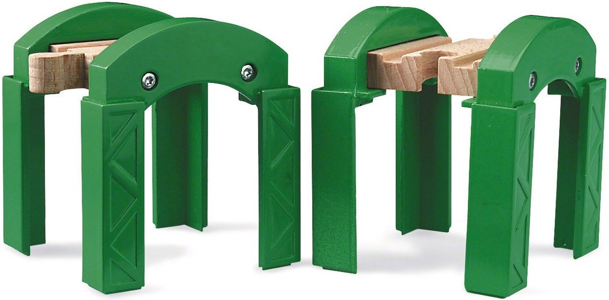 Brio grønne jernbanebrosøjler - 33253 - togbanedel
