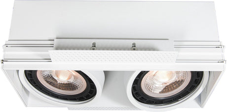 Lucide trimless - inbouwspot - 2xgu10 (es111) - wit