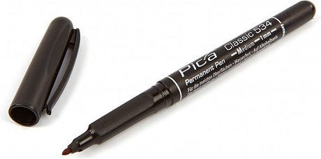 Pica 534 46 classic permanent pen - rond - zwart - 1,0mm