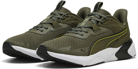 Puma disperse xt 4 unisex sportssko - loden grøn- sort-lux lime- hvid