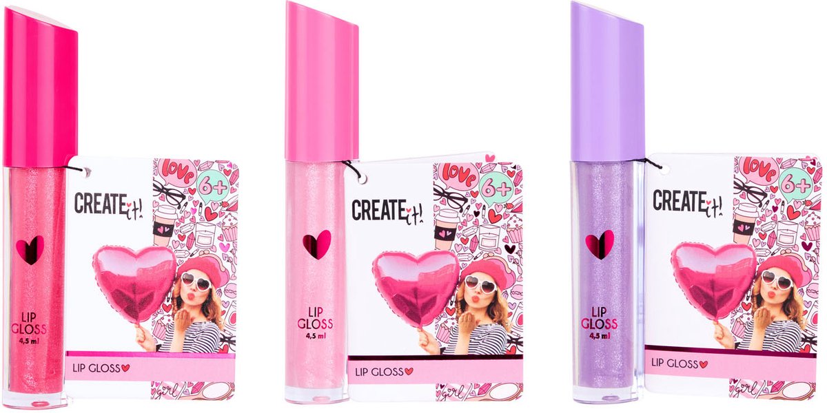 Opret det! hjerte lipgloss