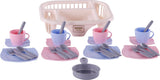 Cavallino Service med opvaskende rack pink, 30dlg.