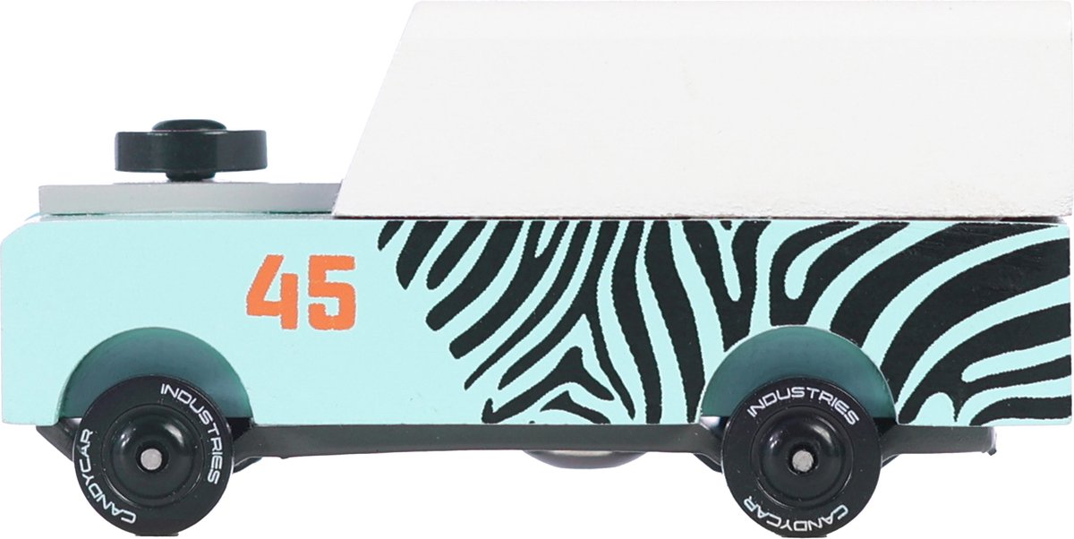 Candylab legetøjsbil - candycar mini zebra drifter træbil.