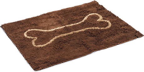 Dog gone smart dirty dog droogloopmat - hond - bruin - 90x66 cm